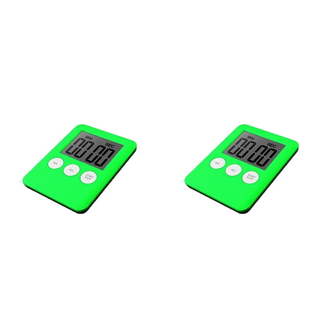 (Lot de 2) Rinsvye Grande Minuterie de Cuisine Numérique Lcd pour Tomates Minuterie de Cuisson Compte à Rebours Réveil Magnétique