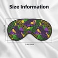 thumbnail image 4 of Uemuo Mardi Gras7 Pattern Sleep Eye Mask - Light Blocking Sleep Mask Blocking Out Light Perfectly, Soft and Comfortable Night Eye Mask, Eye Blinder, 4 of 7