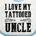 thumbnail image 4 of Inktastic I Love My Tattooed Uncle Boys Baby Bib, 4 of 4