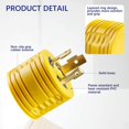 thumbnail image 3 of Adaptador de generador RV WYM world NEMA L5-30P a TT-30R 30A, 3 of 7