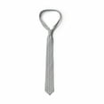 thumbnail image 3 of Abstract Necktie, Greyscale Circular Lines, Dress Tie, 3.7", Grey White, by Ambesonne, 3 of 3