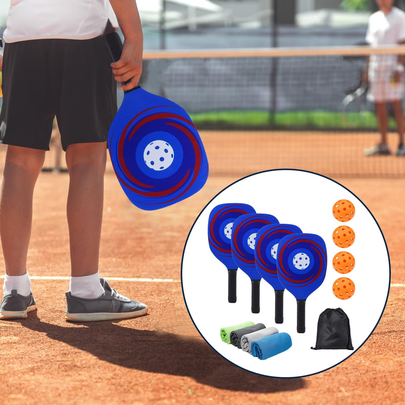harayaa Pickleball Paddles 4 Pickleball Balls Pickleball Rackets Set with Ergonomic Grip