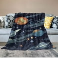 thumbnail image 2 of ARISTURING  Space Blanket for Kids,Milky Way Solar System Space Adventure Planet Rocket Galaxy Starry Sky Constellation Flannel Blanket,Ultra Soft Fluffy Bed Blanket Throw for Sofa Couch, 2 of 6