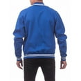 thumbnail image 4 of Pro Club Men's Varsity Fleece Baseball Jacket, Royal/Royal, Small, 4 of 4