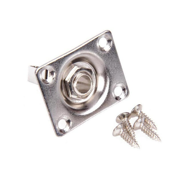 Advancent Panel de toma de Audio para guitarra eléctrica Gibson TL, 1/4 , 6,35mm, montaje de conector de Audio cuadrado Type6 NO6 Advancent OD0056-01