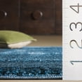 thumbnail image 3 of SAFAVIEH Penelope Braden Solid Shag Runner Rug, Navy, 2' x 8', 3 of 6