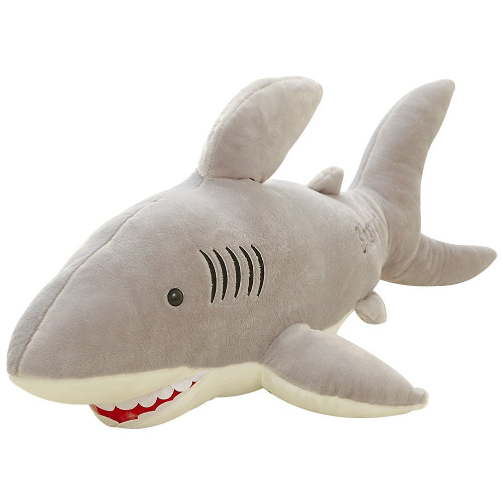 70cm Cute Big Shark Soft Toy Stuffed Cushion Kids Large Animal Plush Doll Pillow 