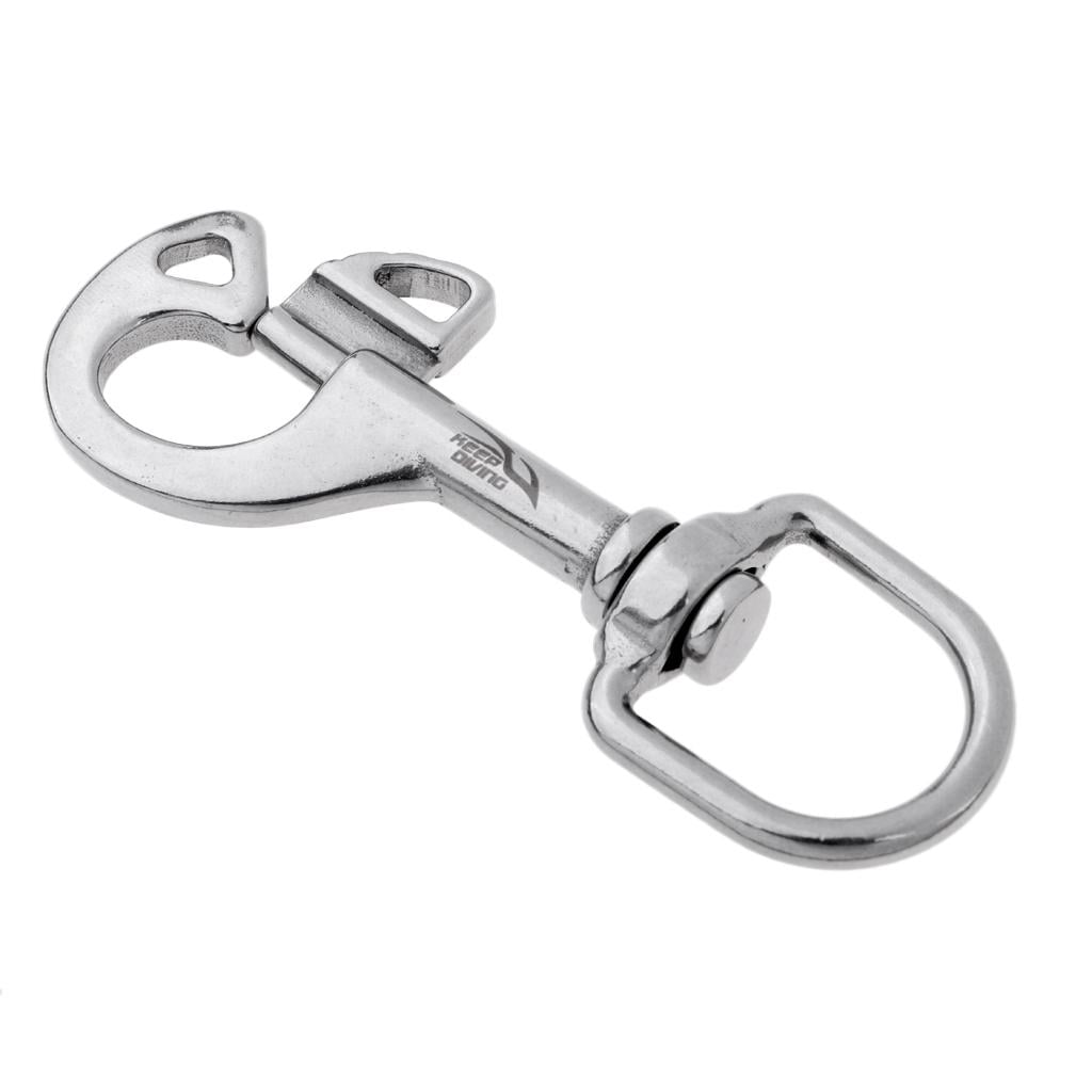 316 Stainless Steel Swivel Eye Bolt Snap Clip for Scuba Underwater