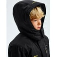 thumbnail image 5 of GEMYSE Boy's Waterproof Ski Snow Jacket Hooded Fleece Windproof Winter Jacket (Black,8), 5 of 5