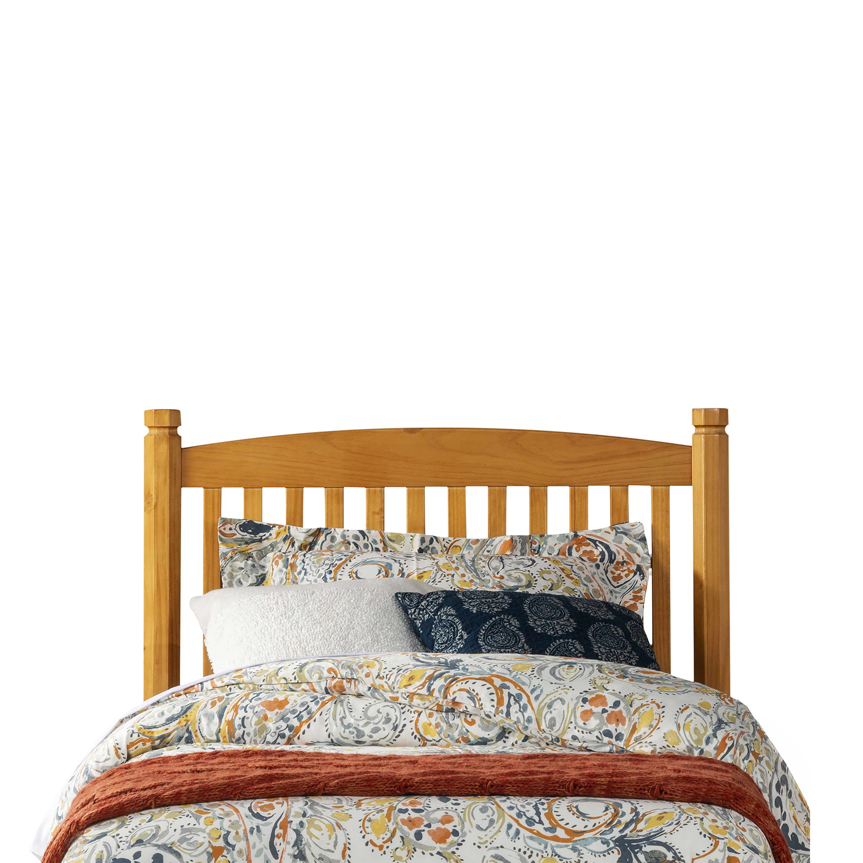 Hillsdale Oak Tree Wood Headboard, Twin, Country Pine