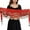 Red, variant on Women's Chiffon Belly Dance Scarf With 98 Flowing Skirt for Performance Practice, Light Green