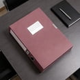 Foldable Document Storage Box, Expandable File Folder Box with 4 Spine ...