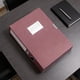 thumbnail image 1 of File Box Thickened Polypropylene Office Supplies Foldable A4 Retros-Style Document Box Plastic File Storage Box, 1 of 6
