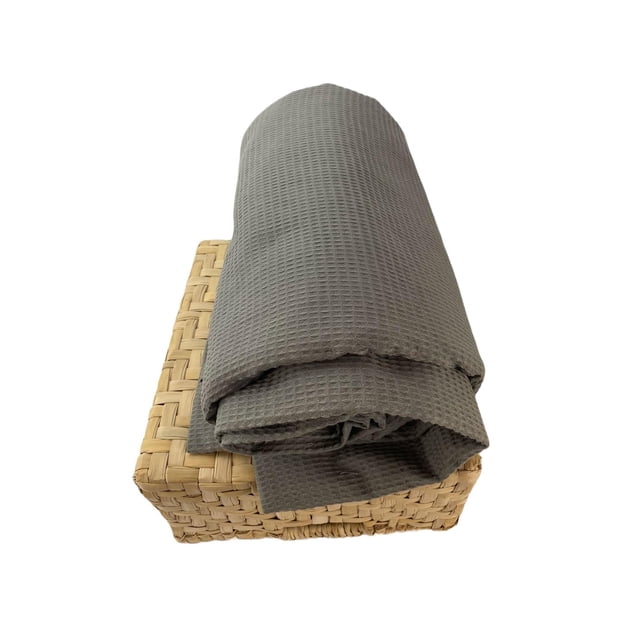 Colcha tela wafle Almoda verde malva matrimonial 70000397