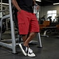 thumbnail image 5 of Dwellite Twill Cargo Shorts for Men Casual Classic Bermuda Shorts with Pockets Drawstring Comfort Big and Tall Pants 2026 Red 3XL, 5 of 5
