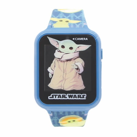 Star Wars Grogu The Child Interactive Kids Smart Watch with Blue Band