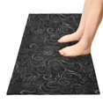 thumbnail image 5 of Dailycode Light Black Mysterious Swirling Plants Bathroom Rugs Non Slip Absorbent Soft Plush Quick Dry Bath Mat, 39"x20", 5 of 8