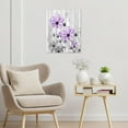 thumbnail image 3 of Farmhouse Purple Floral Wall Art for Living Room, Country Wildflower Nature Plant on Rustic Wood Framed Canvas Wall Art Flower Pictures for Bedroom Bathroom Home Wall Decor,16L X 12W inches, 3 of 6