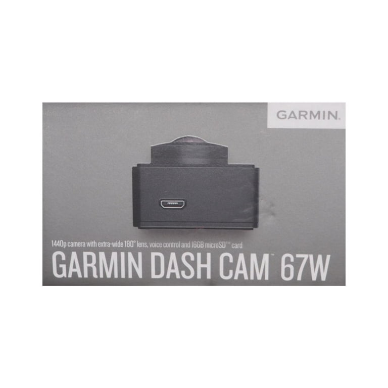 Garmin 67W 1440p Dash Cam, Black #010-02505-05