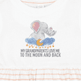thumbnail image 4 of Inktastic My Grandparents Loves Me to the Moon and Back Elephants Girls Baby Dress, 4 of 5