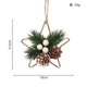 thumbnail image 1 of Nvzi 1 pieza de adornos navideños de piña hechos a mano - Accesorios de decoración para el hogar para crear un ambiente navideño, H, 1 of 4