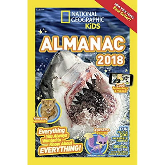 Pre-Owned National Geographic Kids Almanac 2018 (Paperback) 1426327722 9781426327728