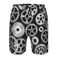 thumbnail image 3 of Fuzoiu Metallic Gears Print Men's Beach Shorts,Men's Swim Trunks,Quick Dry Board Shorts with Pockets,Men's Bathing Suits for Surfing, Running, and Casual Wear-X-Large, 3 of 6