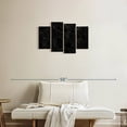 thumbnail image 2 of Elephant Stock Bed Of Black Roses Wall Art - Horizontal Multi Panel Canvas - Living Room Wall Decor - Floral And Botanical Multi Panel - Black And Decor - 30" x 18", 2 of 4