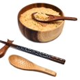 thumbnail image 4 of PENGXAING Wooden Spoon Japanese Style Short Handle Hand Carved Heat-Resistant Wooden Spoon Small Fish-shaped Wooden Rice Spoon Kitchen Tools, 4 of 6