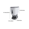 thumbnail image 2 of Todaioua Rice Dispenser 22-Pound, Household Sealed Moisture-Proof Rice Storage Container for Kitchen Storage Room, with Measuring Cup, Suitable for Kitchen Storage Room Organization, 2 of 7