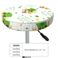 thumbnail image 4 of Wukai happy dog. St. Patricks Day Bar Chair Covers,Barstool Covers Round, Stretch Round Bar Stool Covers,Washable Stool Cushion Slipcovers for 11-14 inch-13 inch, 4 of 7