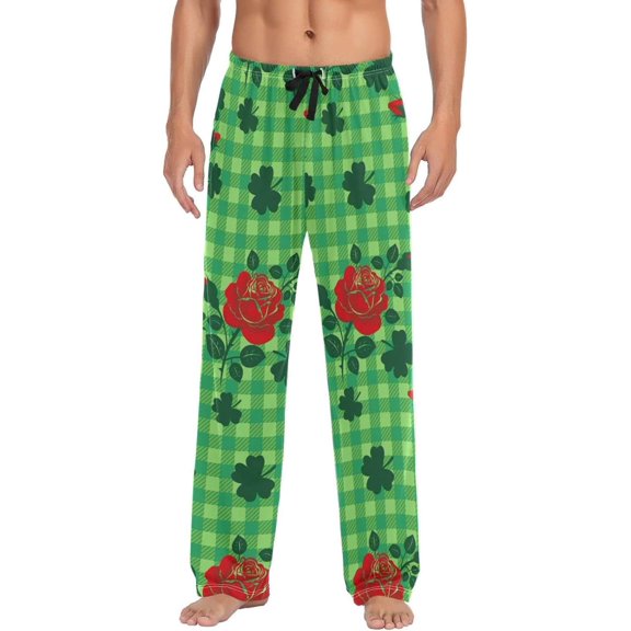 GZHJMY St. Patrick's Day Pajama Pants for Men, Lounge Pants Lightweight Men Pajama Bottoms with Drawstring Pockets, Christmas New Year Birthday Gifts, X-Large