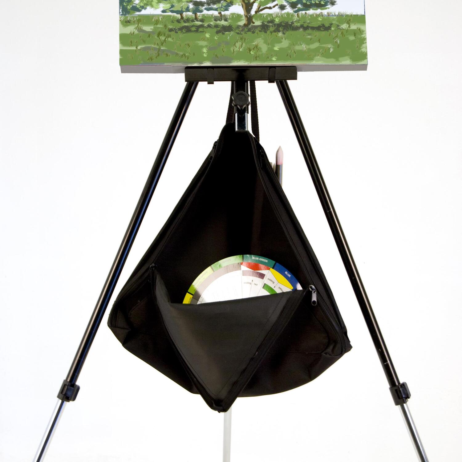 Studio Designs Pyramid Art Supplies Organization, Hanging Storage Bag with Zipper, Black (16" W)- 18698 - image 2 of 4