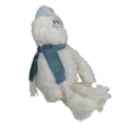 thumbnail image 3 of Northlight Plush Sitting Yeti  with Knitted Hat Christmas Figure - 22" - White and Blue, 3 of 5