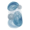 thumbnail image 3 of Aesthete 11x14 Black Modern Framed Museum Art Print Titled - Blue Stones, 3 of 5