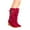 Red, variant on jsaierl Women's Winter Flat Shoe Round Toe Thicken Wedges Ladies Long Tube Boots