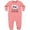 Mauve, variant on Elephant My Great Aunt Loves Me Baby Fleece Romper