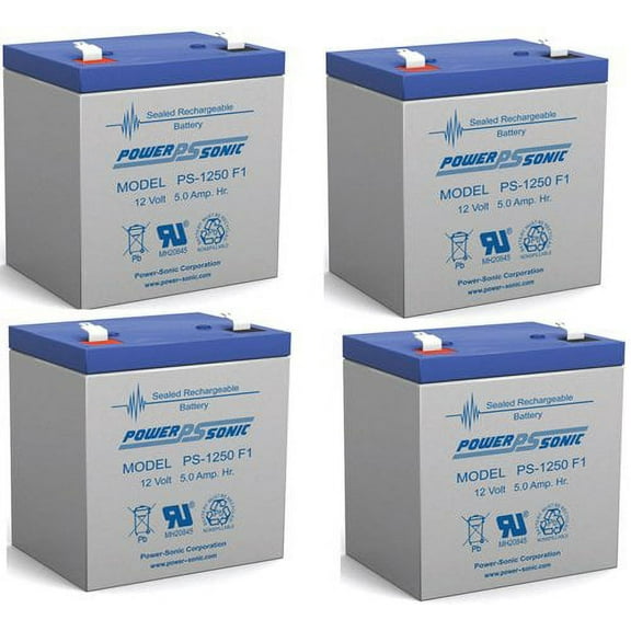 POWERSONIC PS1250F1 PS1250F1 12V - 4 Pack