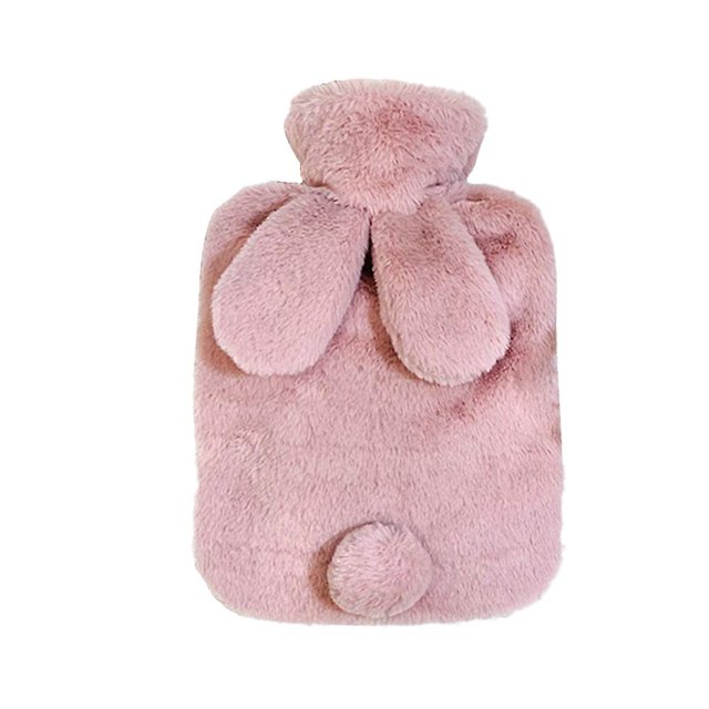 500ML Bolsa de agua caliente con tapa Bolsa de agua caliente de 500 ml para dolor de cuello, hombros, calambres menstruales, compresas calientes y terapia de frío, pies y calentador de cama