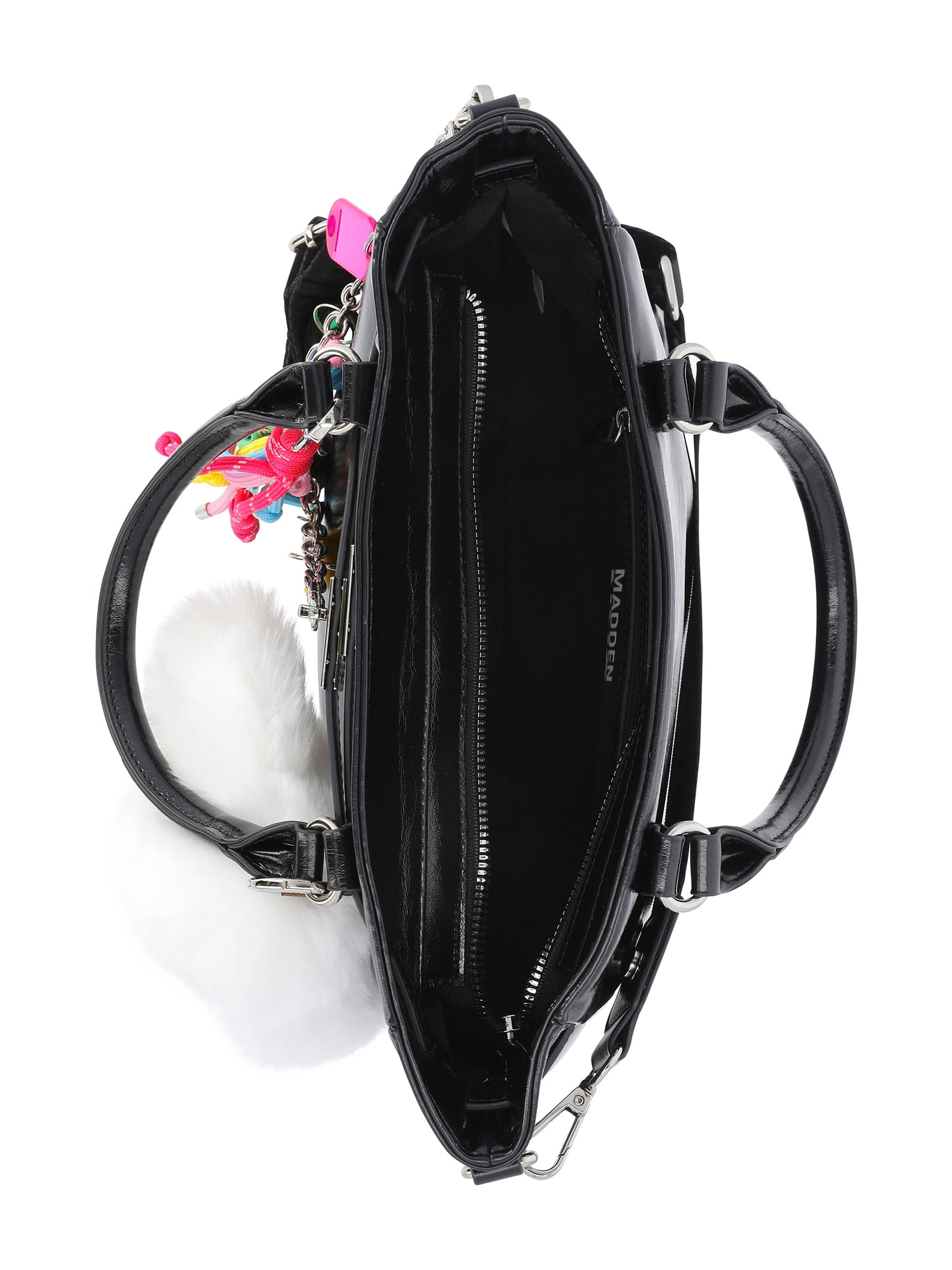 Madden NYC Women's Top Handle Satchel, Black