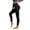 Black, variant on YUSHOW Women's High Waist Yoga Leggings with Pockets Tummy Control Workout Tights Size M