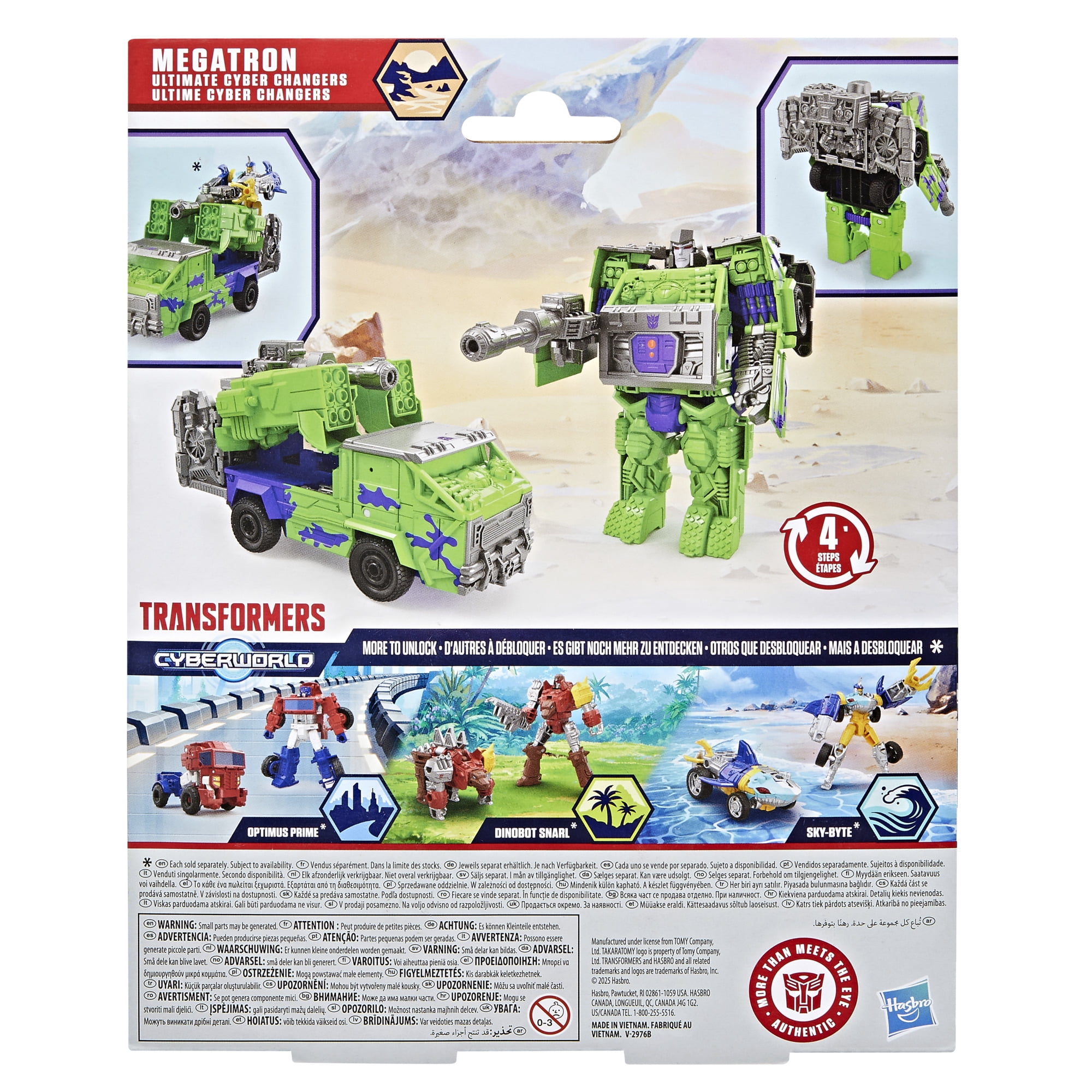 Transformers CYBERWORLD, figurine Ultimate Cyber Changers Megatron