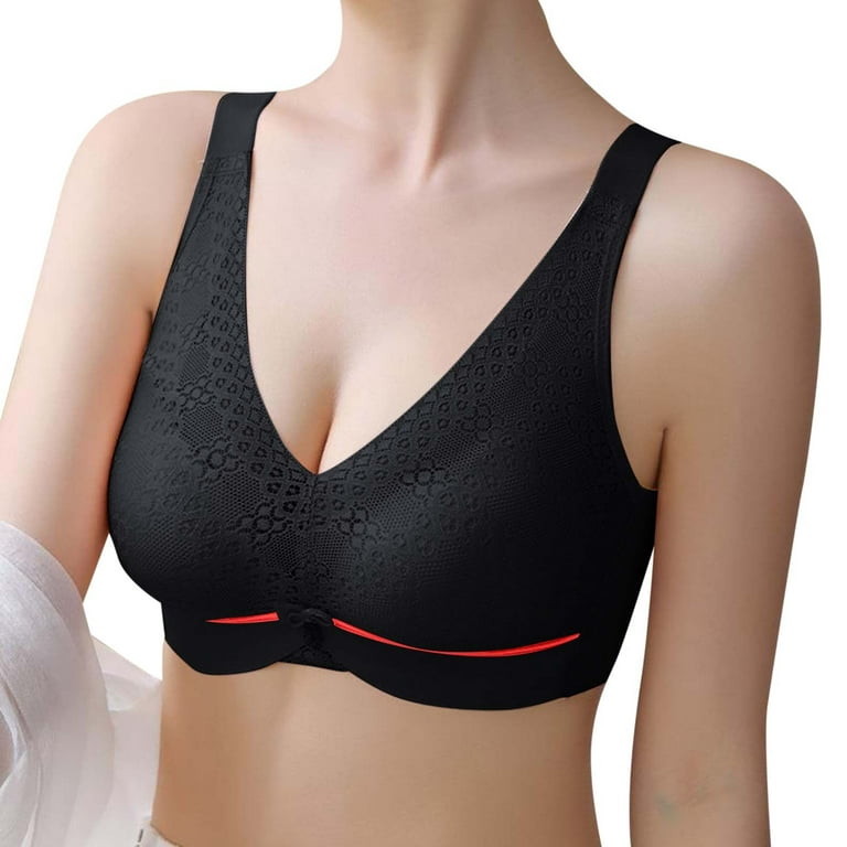 fvwitlyh Bras for Women Sports Bras Bulk 2022 Plus Size Bra Big Cup Xxxxxxl  Lace Vest Seamless Front Buckle Opening Womens Bras Comfortable Support