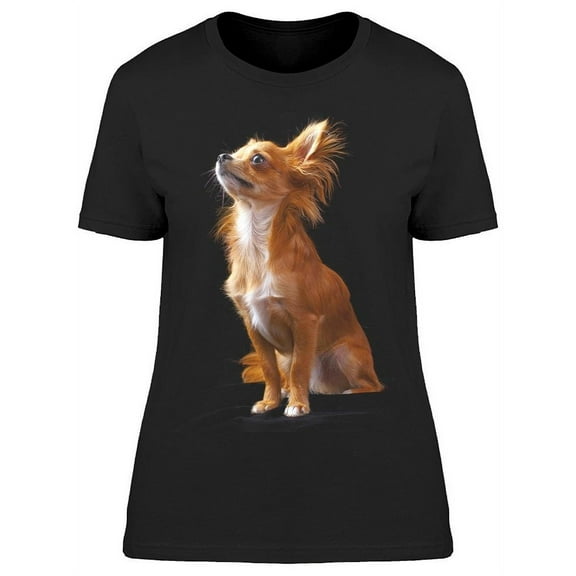 Awesome Chihuahua Looking Up T-Shirt Women -Image by Shutterstock, Female Large