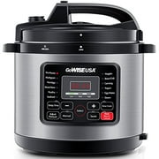 GoWISE USA 10-Quart 12-in-1 Electric Programmable Pressure Cooker (Stainless Steel)