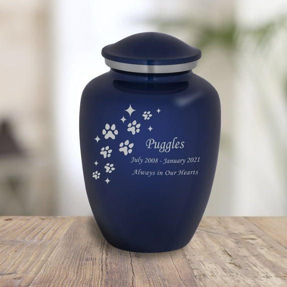 Sparkle Paws Cremation Urn - 6 Colors - 2 Sizes