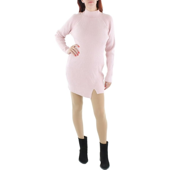 Bardot Womens Ribbed Knit Sweaterdress