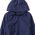 thumbnail image 5 of WQNVRNR Kids Sun Protection Jacket- Zip Up Casual Spring Summer Lightweight Athletic Tops for Girls Navy Size 14, 5 of 5