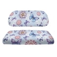 thumbnail image 2 of Pzuqiu Compatible with Outdoor Golf Car Seat, Golf Cart Cushion Cover and Backrest Cover Fit for Golf Carts Most Club Cars Golf Carts, Datura Flower Butterfly, 2 of 10