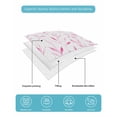 thumbnail image 5 of Quilts Twin XL Size, Pink Leaf Soft Comforter Bedding Set for Bed, Modern Botanical Foliage Plant Country Flower Lightweight Quilted Bedspread with Pillow Cover(2 Pieces) for All Season, 68x98 Inch, 5 of 6